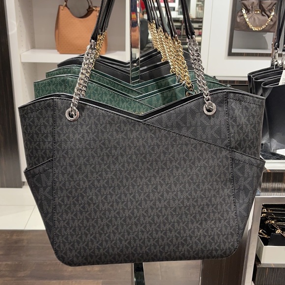 Michael Kors Jet Set Travel Large X Chain Shoulder Tote - Picture 11 of 16